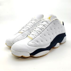 2005 NIKE AIR JORDAN XIII 13 RETRO LOW WHITE BLACK YELLOW MAIZE 310810-104 SZ 12